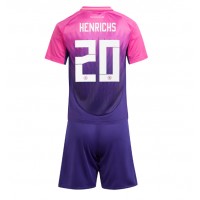 Echipament fotbal Germania Benjamin Henrichs #20 Tricou Deplasare European 2024 pentru copii maneca scurta (+ Pantaloni scurti)